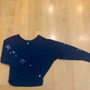 Free people movement navy blue long sleeve.